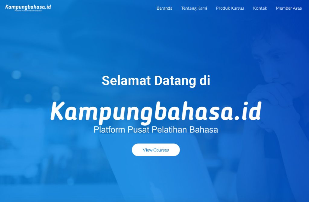 Website Kursus Online KAmpung Bahasa