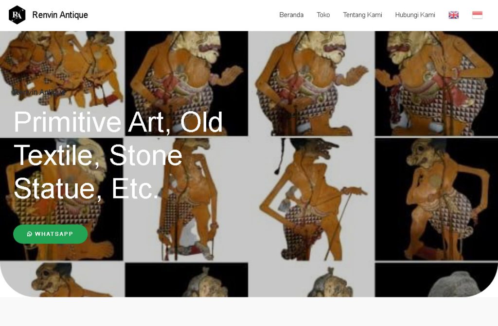 Website Renvin Antique Pusat Web