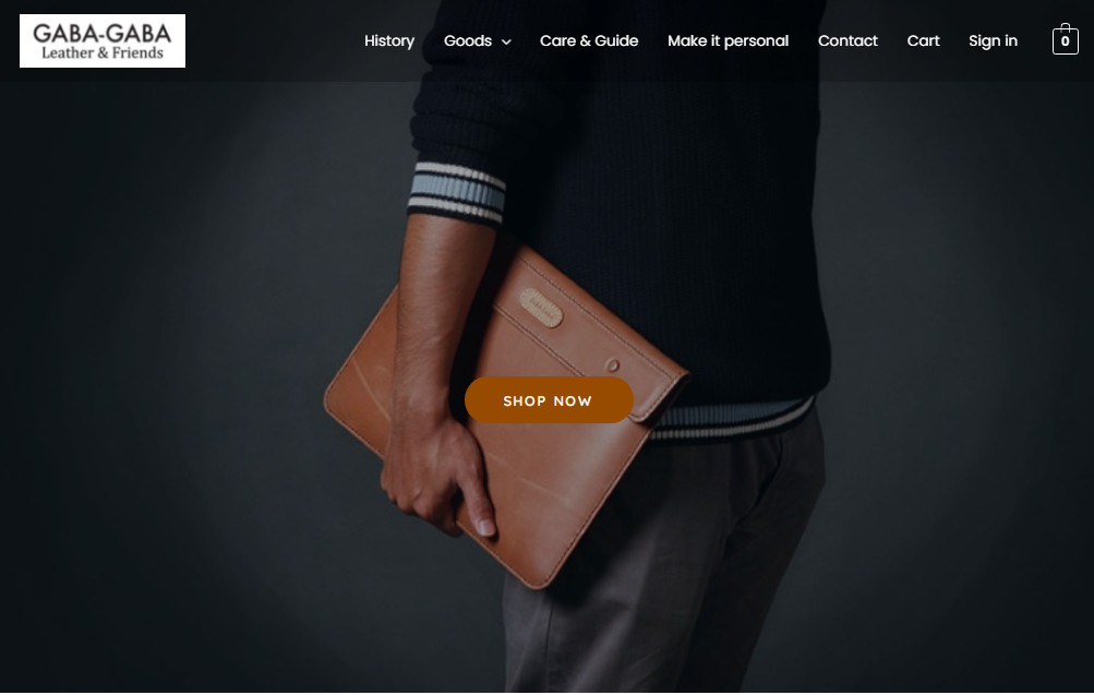 Website Gaba-Gaba Kerajinan Kulit