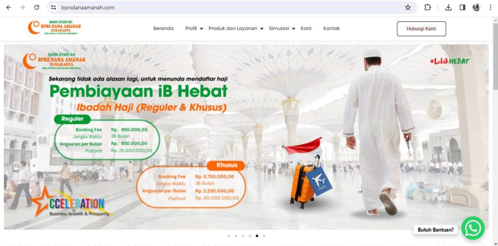 Website Company Profile BPRS Dana Amanah
