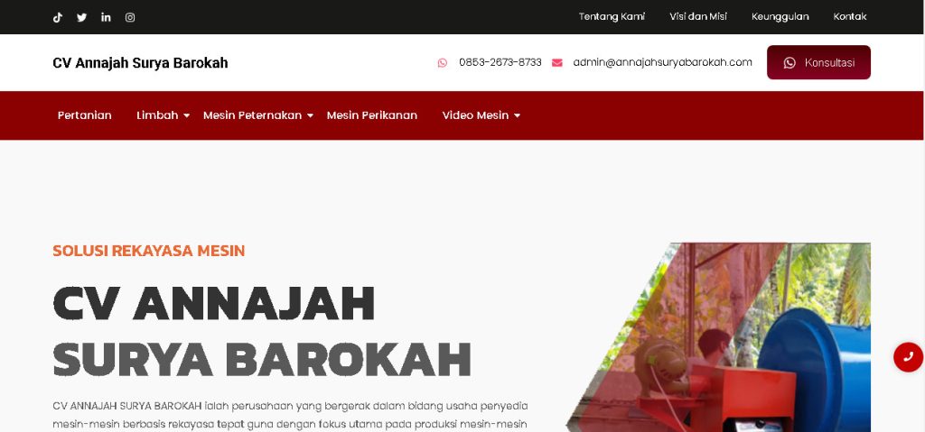 Pembuatan Website CV Annajah Surya Barokah