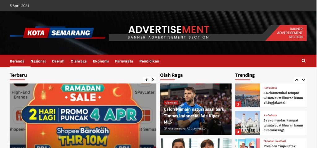 Pembuatan Website Portal Berita Kota Semarang