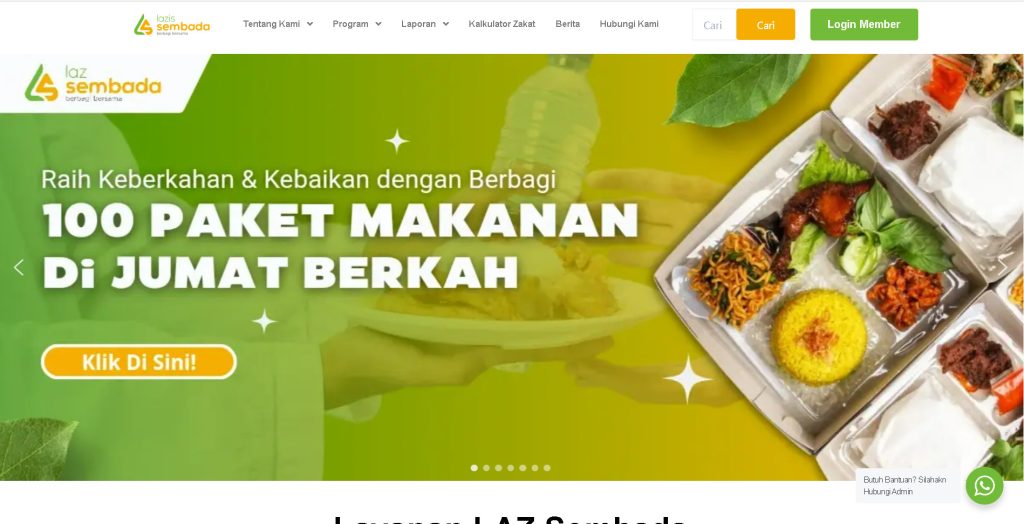 Website Crowdfunding Donasi LAZ Sembada